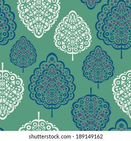 seamless vector pattern wish leaves
