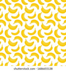 seamless vector pattern with yellow bananas. simple texture pattern for printing, fabric, background etc.