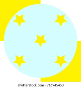 Seamless vector pattern. Yellow, light blue and white background. Geometric ornament endless pattern.