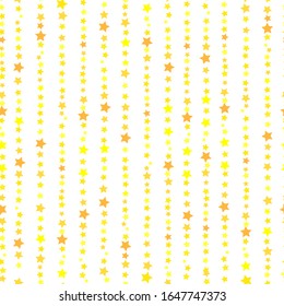 Seamless vector pattern of yellow stars.