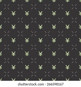 Seamless vector pattern with yen currency, can be used as tiling, web pattern or for just finance related design. 
