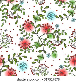 Seamless vector pattern for your Christmas and New Year design