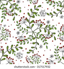 Seamless vector pattern for your Christmas and New Year design
