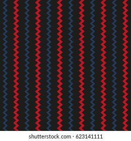 Seamless vector pattern with zigzag lines