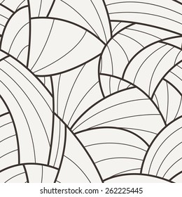 Seamless vector patterned background of curved lines