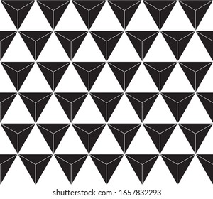 Seamless vector pattern.Repeat geometric grid triagle. Simple graphic design background