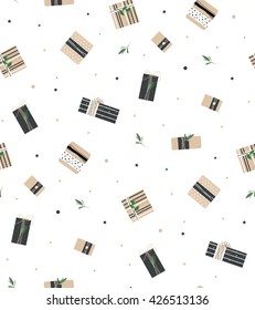 Seamless vector pattren for gift wrapping. Texture for the package, magazine covers for your phone. Nice illustration for background on the site.