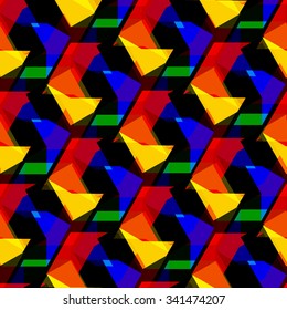 Seamless vector pentagon background