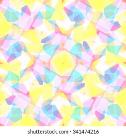 Seamless vector pentagon background