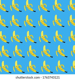 Seamless vector picture with bananas
