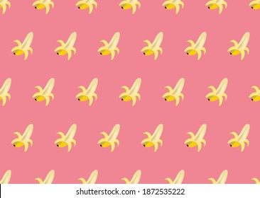 Imagen vectorial sin soldadura con plátanos para fondo