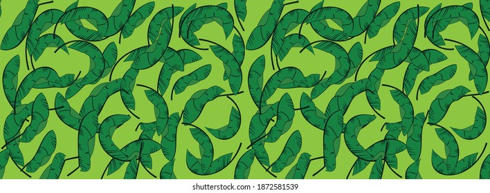 Seamless vector picture with bananas for background