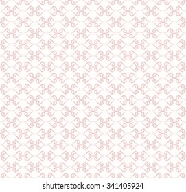 Seamless vector pink ornament. Modern stylish geometric pattern with repeating elements