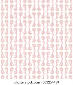 Seamless vector pink ornament. Modern geometric pattern with repeating elements