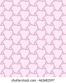 Seamless vector pink ornament. Modern geometric pattern with repeating elements