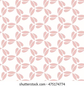 Seamless vector pink ornament. Modern geometric pattern with repeating elements
