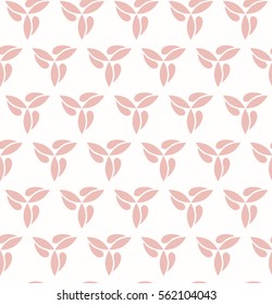 Seamless vector pink ornament. Modern background. Geometric pattern with repeating elements