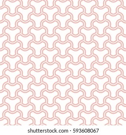 Seamless vector pink ornament. Modern background. Geometric modern pattern