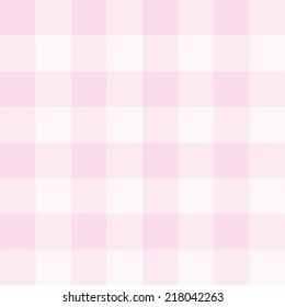 Seamless vector pink plaid background - checkered tile pattern or grid texture