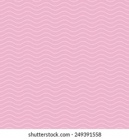 Seamless vector pink simple vintage wavy line pattern