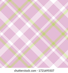 Seamless vector pink tartan pattern. Plaid background. For design, fabric, textile, wrapping, cover etc.