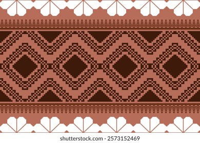 Seamless vector pixel pattern for fabric or printing.