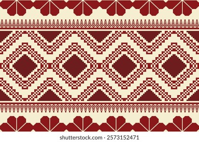 Seamless vector pixel pattern for fabric or printing.