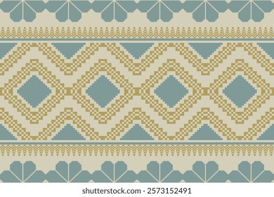 Seamless vector pixel pattern for fabric or printing.