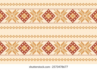 Seamless vector pixel pattern for fabric or printing.