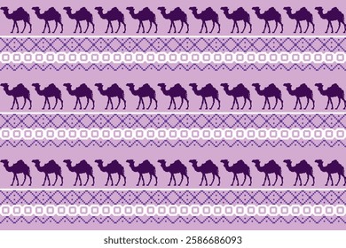 Seamless vector pixel pattern for fabric or printing.
