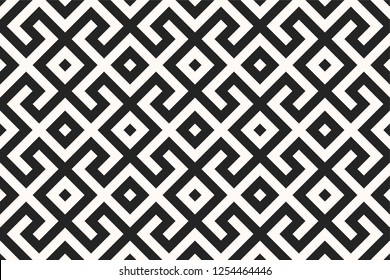 Seamless vector pixel rapport pattern/ Square pixelated geometrical elements black and white background