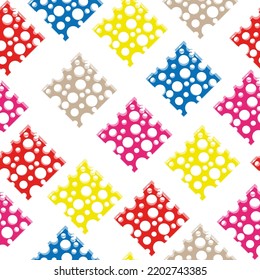 Seamless vector plaid pattern suitable for fashion, interiors and Easter decor. Repeating vector pattern.