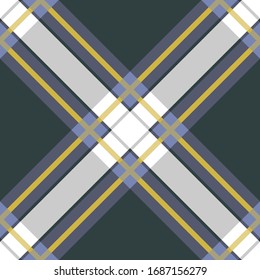 Seamless vector plaid pattern. Tartan background. Classic pattern. For fabric, textile, wrapping, cover etc.
