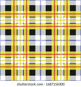 Patrón de estrías vectoriales impecables. Antecedentes en Tartán. Patrón clásico. Para tejidos, tejidos, envolturas, revestimientos, etc.