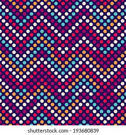 Seamless vector polka dot pattern