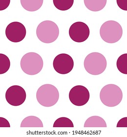 Seamless vector polka dot pattern. Suitable for packaging, backdrop, fabric, scrapbooking and other design projects. 