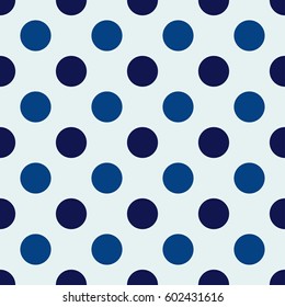 Seamless vector polka dots pattern