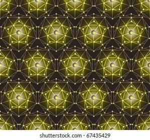 Seamless vector polygon pentagon background