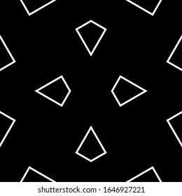 Seamless vector. Polygons image. Ethnic ornament. Kites motif. Tribal pattern. Geometric backdrop. Quadrangles background. Folk wallpaper. Digital paper, textile print, abstract.