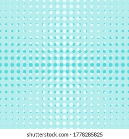 Seamless vector pop art pattern. Blue dotted background. Vector illustration
