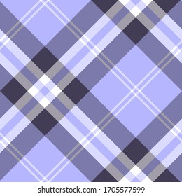 Seamless vector purple tartan pattern. Plaid diagonal background. Classic fashion wool pattern. For fabric, textile, wrapping, cover etc.