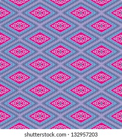 Seamless vector purple - violet geometric mosaic pattern