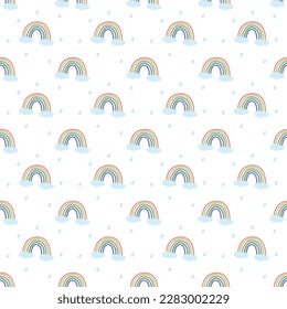 Seamless vector rainbow pattern for diaper , fabric textile wallpaper wrapped clothes and Gift wrapping paper

Pattern Vector