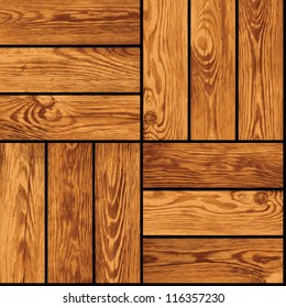 Seamless vector realistic texture - wooden parquet