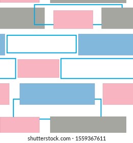 
Seamless vector rectangles, shapes illustration