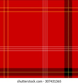 Seamless vector of red tartan.