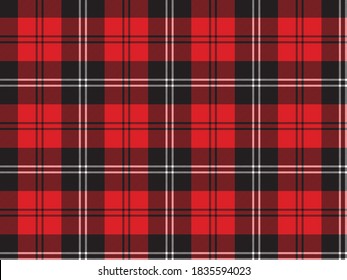 seamless vector red tartan check pattern