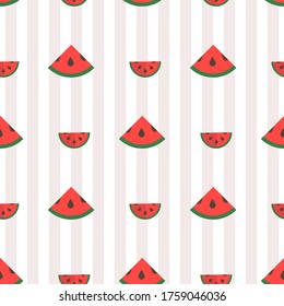 Seamless vector repeat pattern of melons for wrapping paper, wallpaper or textile background