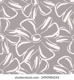 seamless vector repeat pattern with watercolour wild roses, romantic mood, boho-vintage chic