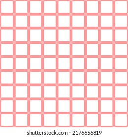 seamless vector repeat, simple gingham effect in pink and white